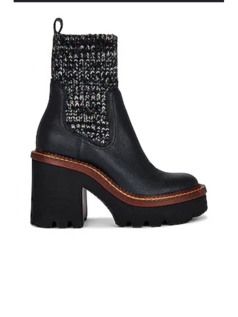 Dolce Vita Cozy Chunky Sweater Knit Platform Boot 7